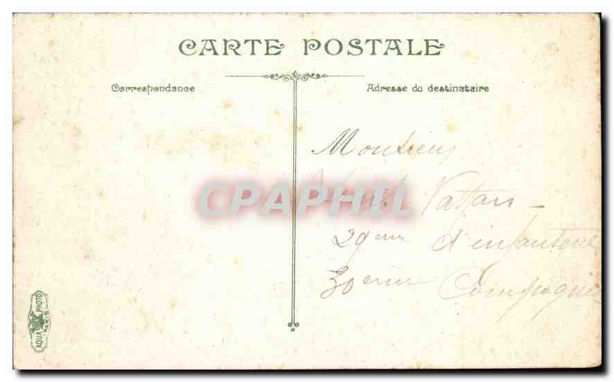 CPA Paris Gare St Lazare Hotel Terminus  — Rückseite