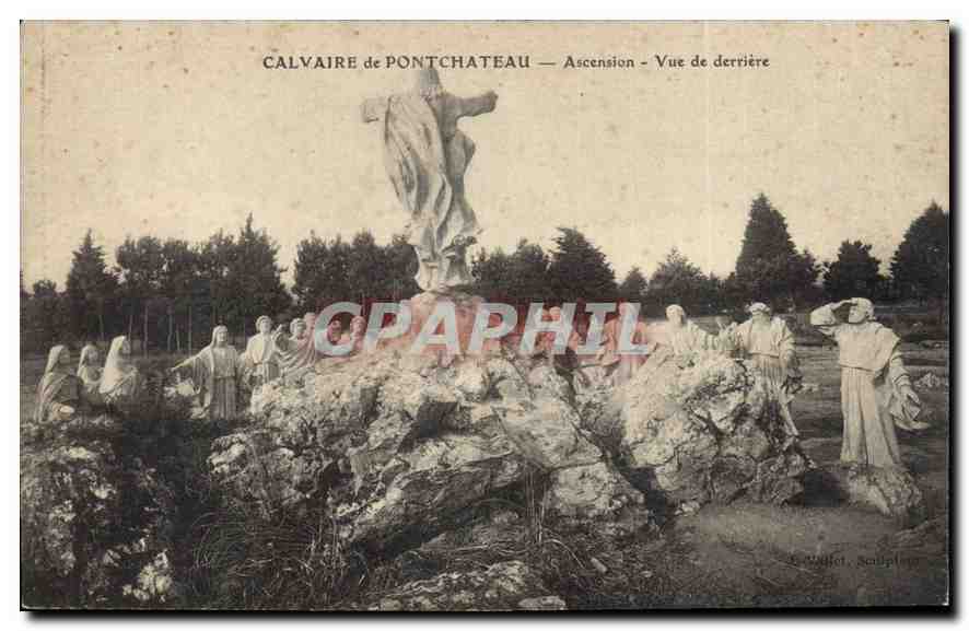 CPA Calvaire de Pontchateu Ascension Vue de derriere 