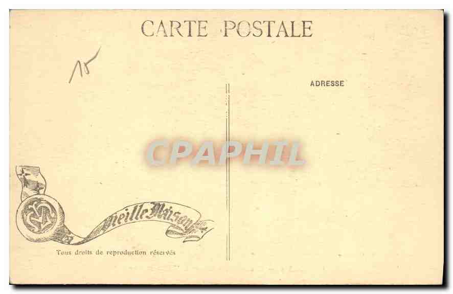 CPA Dinan Rez de Chaussee de la Vieille Maison  — Verso