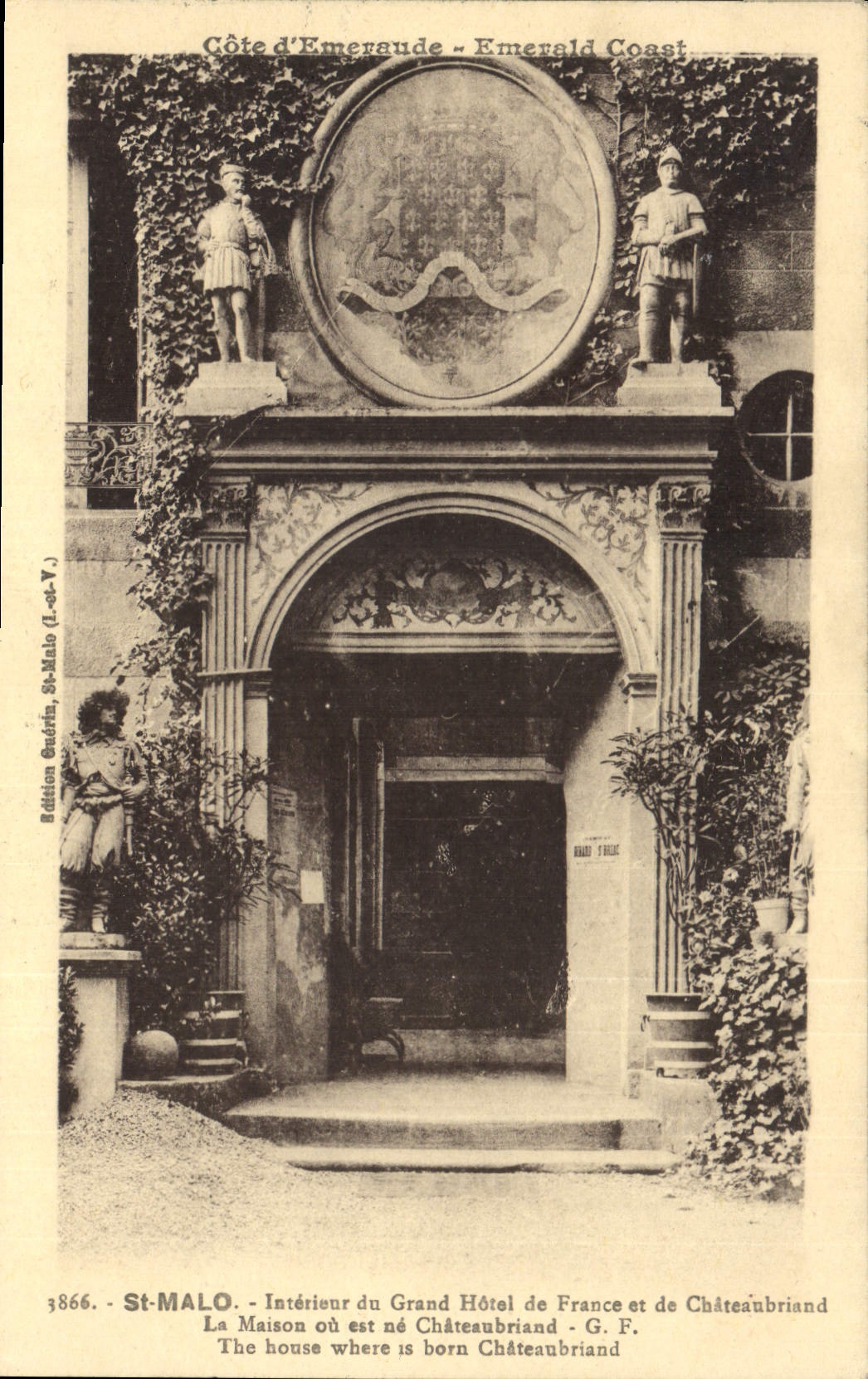 St-Malo - Intérieur du Grand Hôtel de France et de Châteaubriand - Édition Guérin