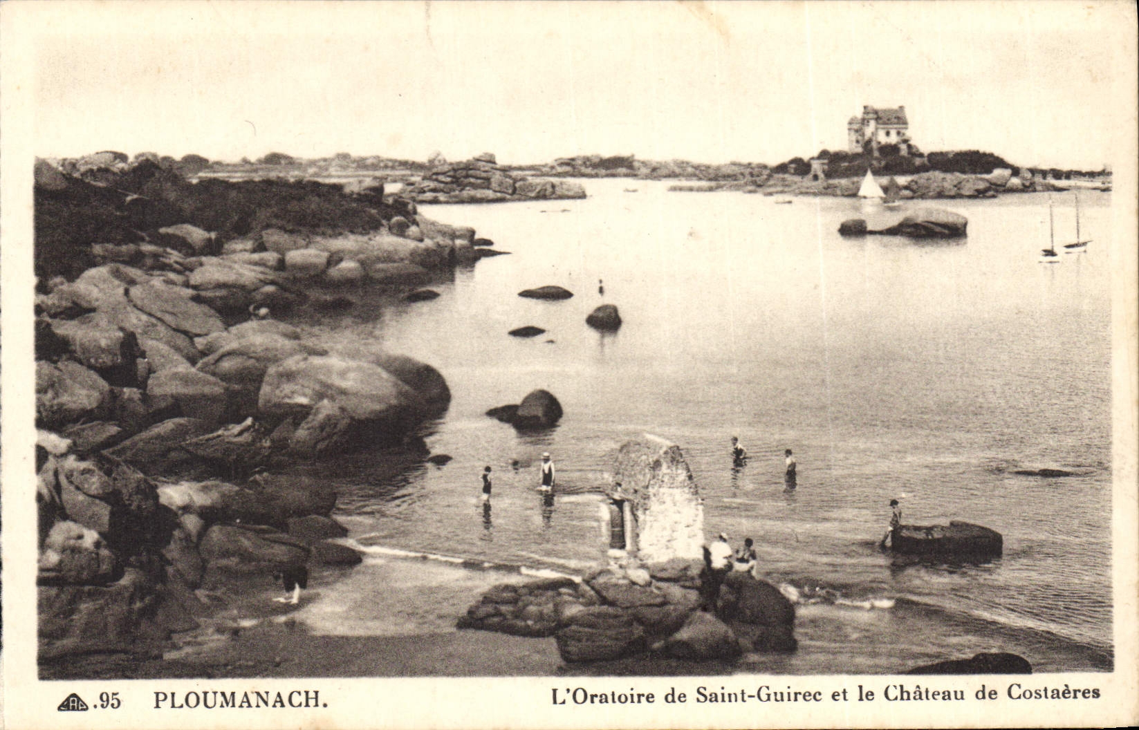 PLOUMANACH — L'Oratoire de Saint-Guirec et le Château de Costaères — CPAPHIL