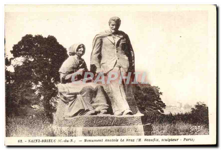 Saint-Brieuc (C.-du-N.) — Monument Anatole Le Braz — Gaby, Paris