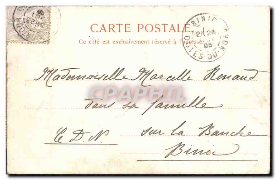 CPA Guerande La tour Ste Anne  — Rückseite