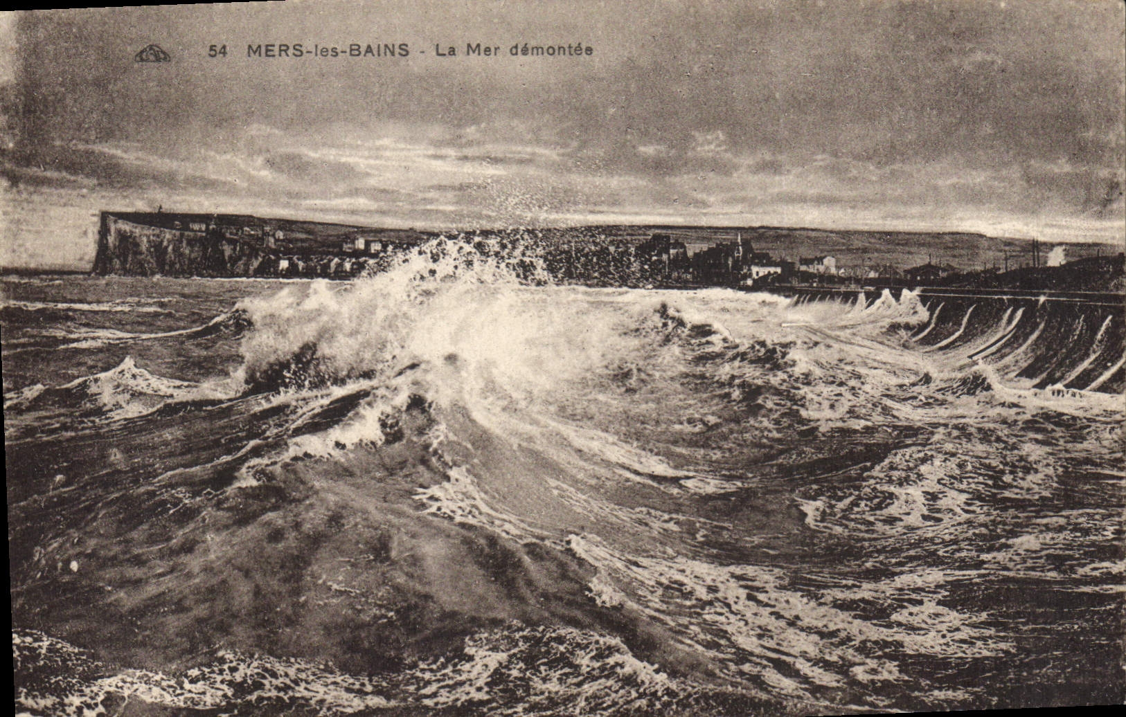 CPA Mers les Bains La Mer demontee 