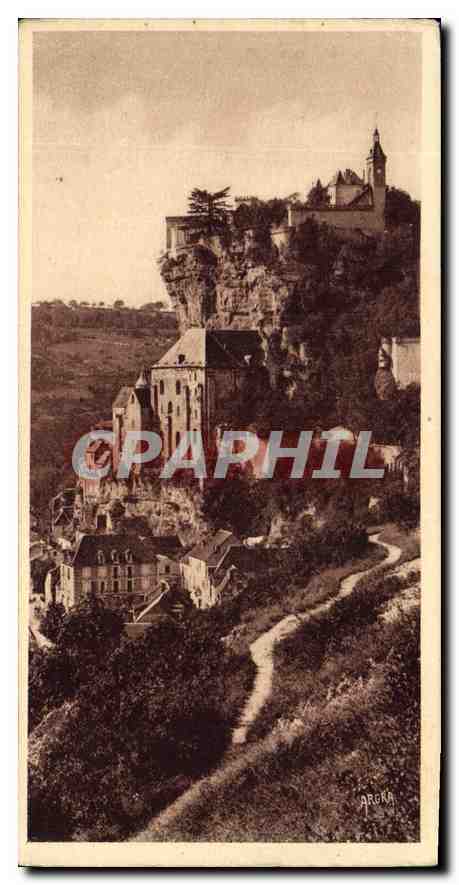 CPA Rocamadour vu du Chemin de l'Hospitalet 