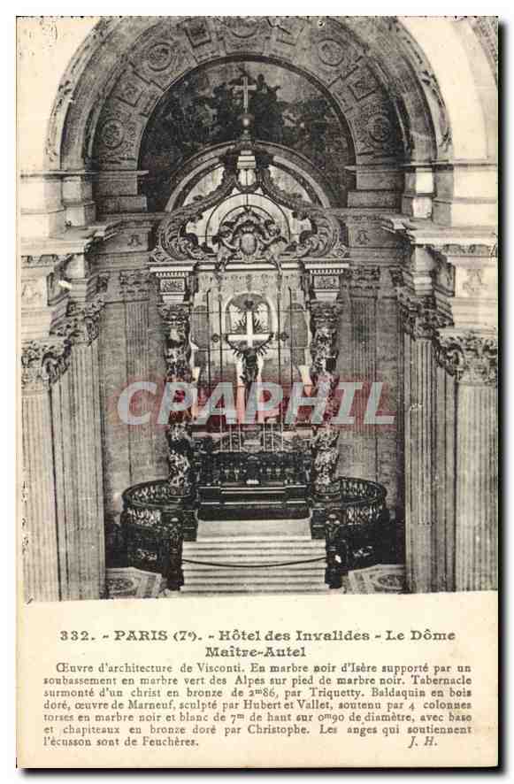 CPA Paris Hotel des nvalides Le Dome Maitre Autel Ceuvre d'architecture de Visconti 