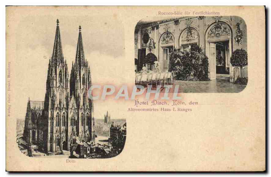 CPA Hotel Disch Koin Altrenommirtes Haus I Ranges  Koln