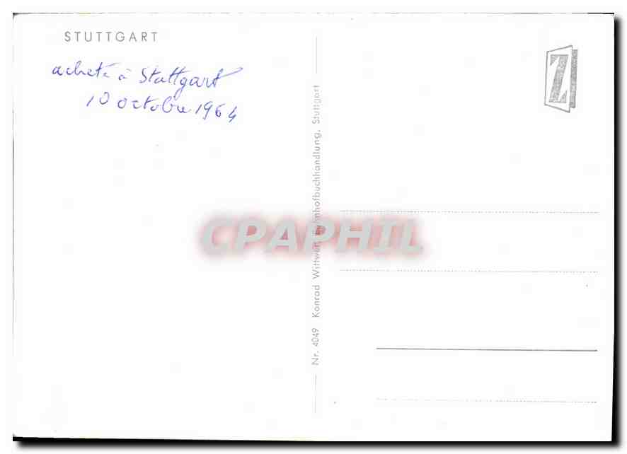 CPA Stuttgart  — Rückseite