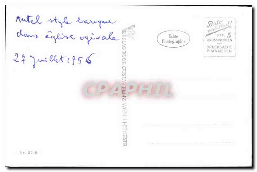 CPA Kirche zu St Michael Wen Hochaltar  — Back