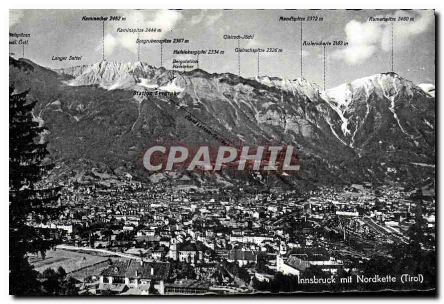 CPA Innsbruck mit Nordkette Tirol 