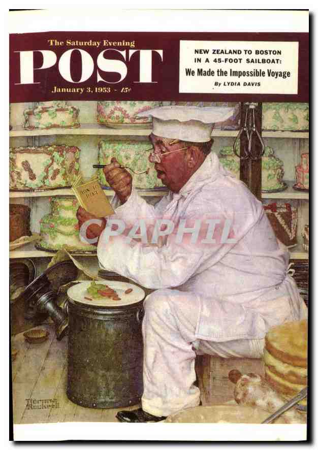 CPA The Saturday Evening Post January 3 1953 How to Diet by Norman Rockwell 
