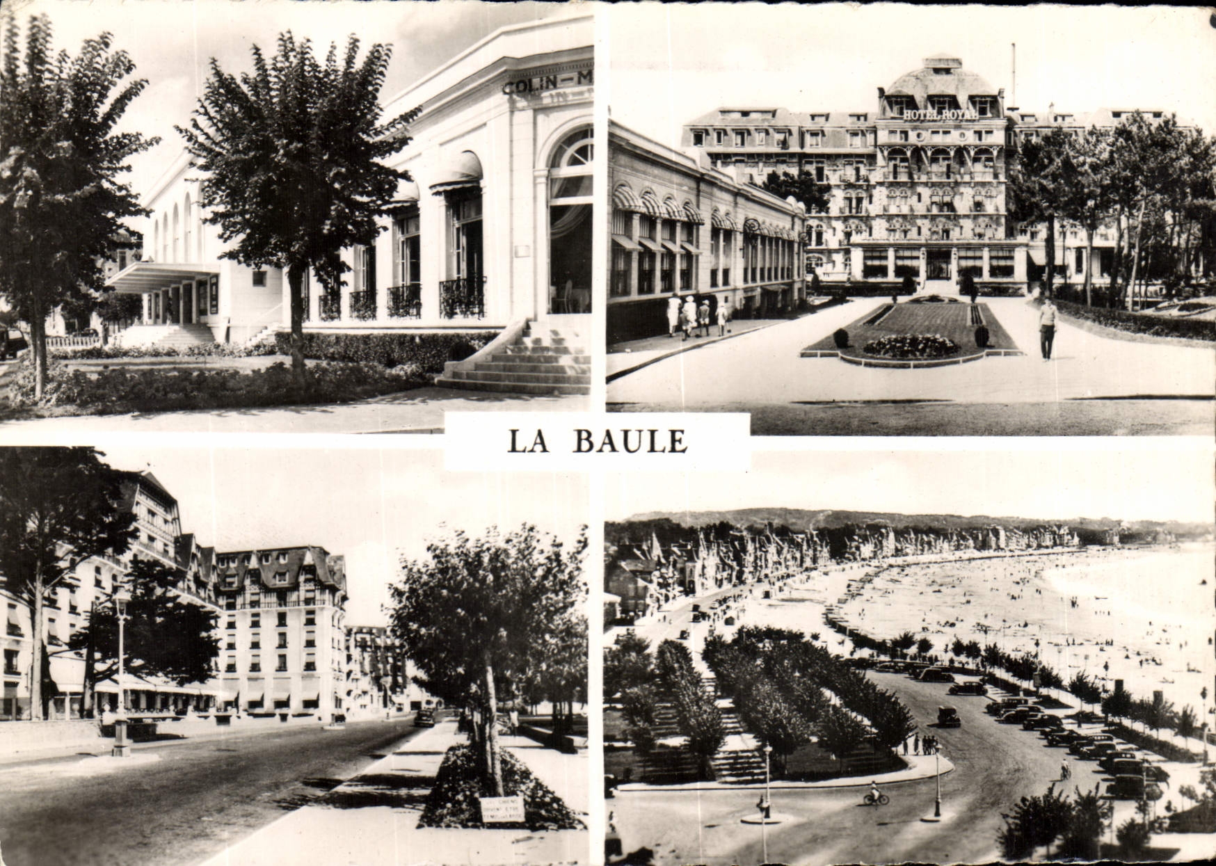 CPA La Baule Le Casino Hotel Royal Hotel de l'Hermitage Vue prise du Majestic 