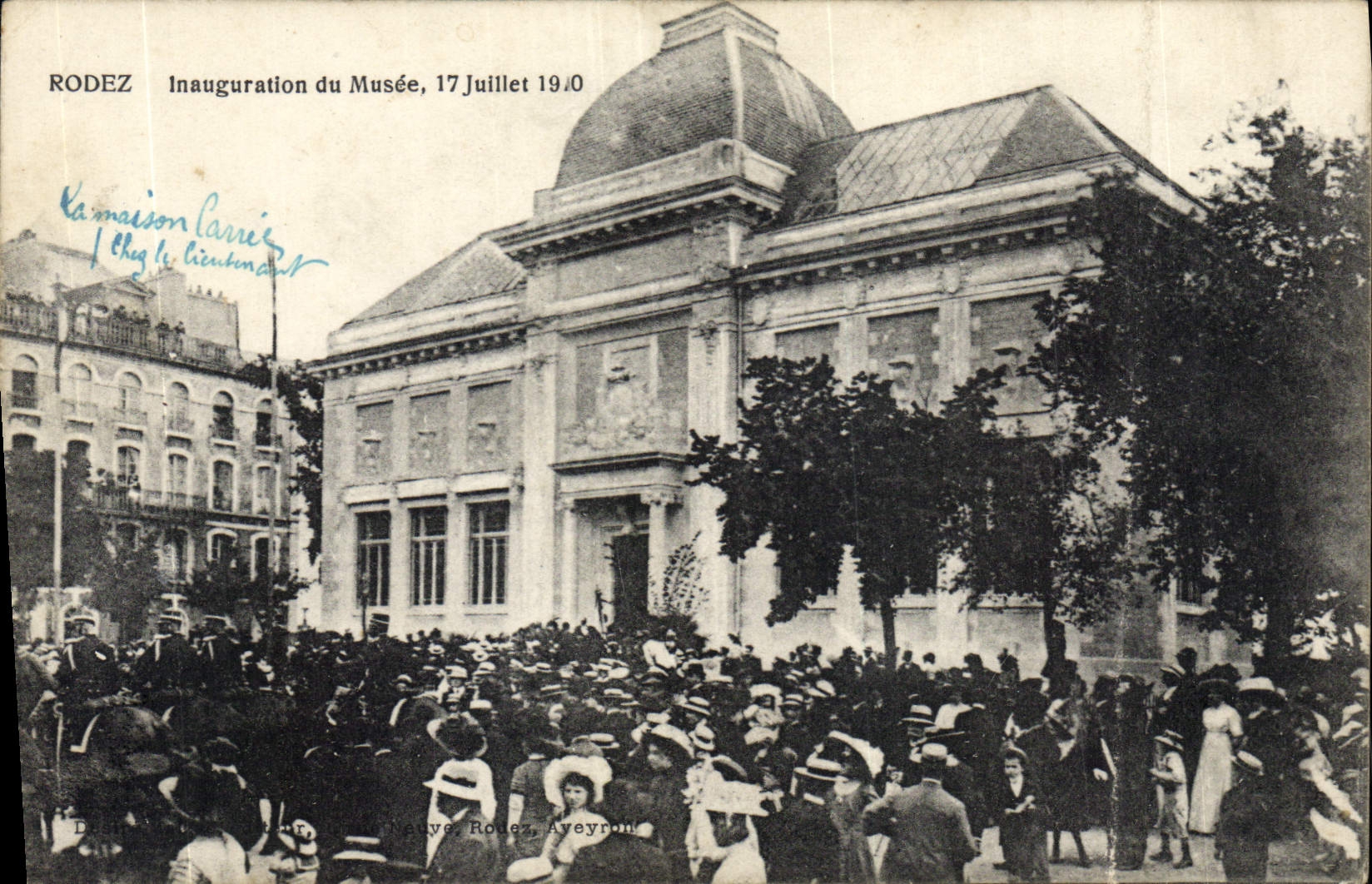 CPA Rodez Inauguration du Musee 17 Juillet 1910