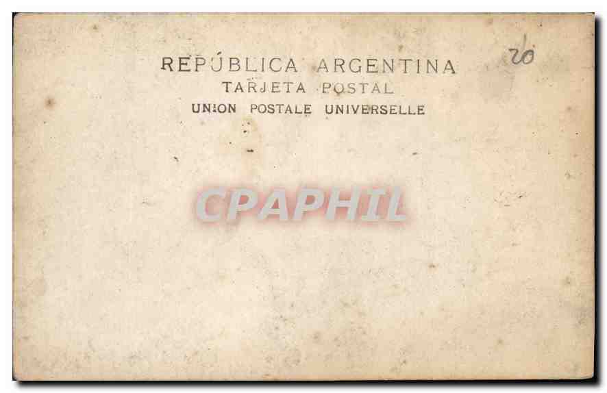 CARTE PHOTO Enfants Caleche Cheval — Verso