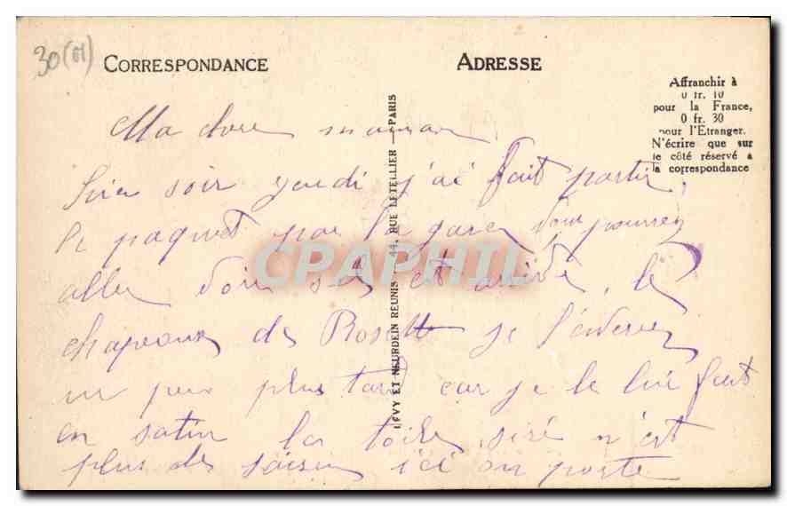 CPA Paris VIII Avenues Marceau et des Champs Elysees Vue prose de l'Arc de Triomphe  — Rückseite