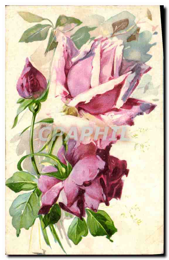 CPA Fantaisie Fleurs