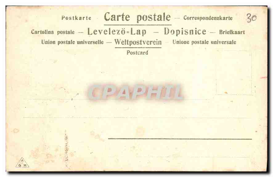 CPA Fantaisie Fleurs — Rückseite
