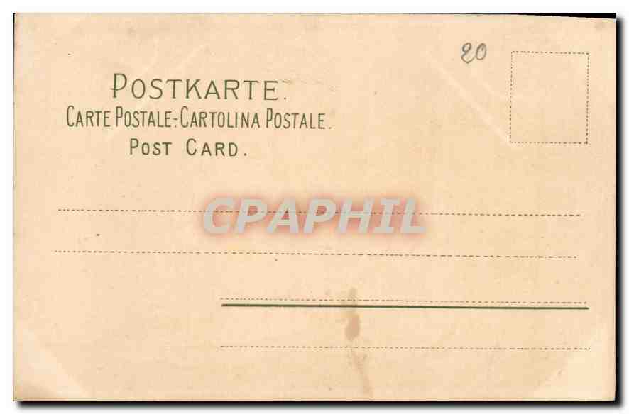 CPA Fantaisie Fleurs — Rückseite