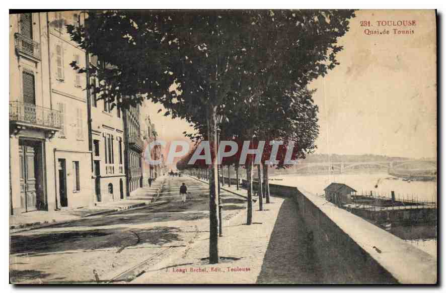 Toulouse — Quai de Tounis — J. Longi-Bechel, Verlag, Toulouse