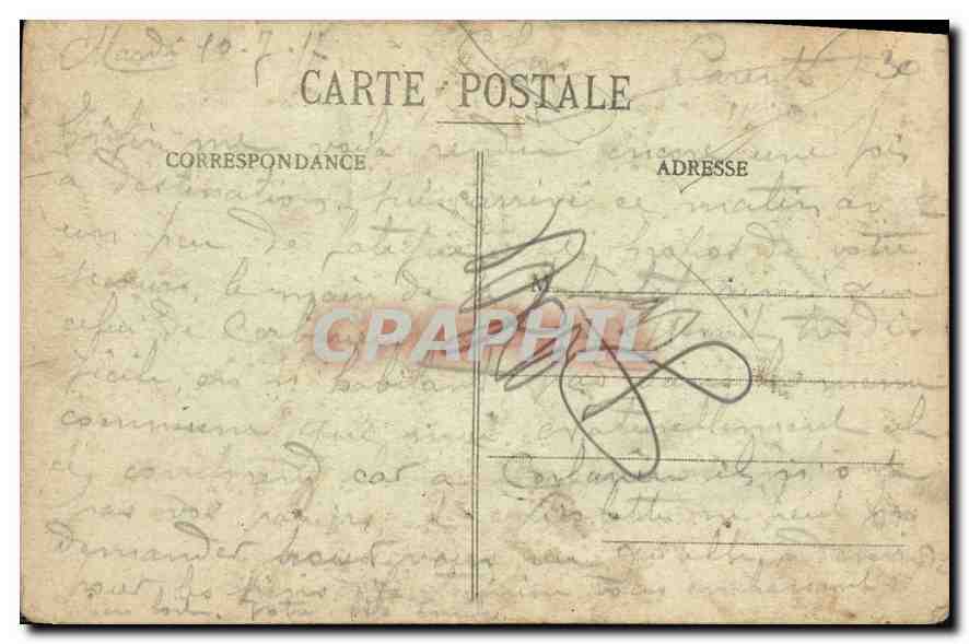 CPA Epinal Chantraine Le Rond Pont  — Rückseite