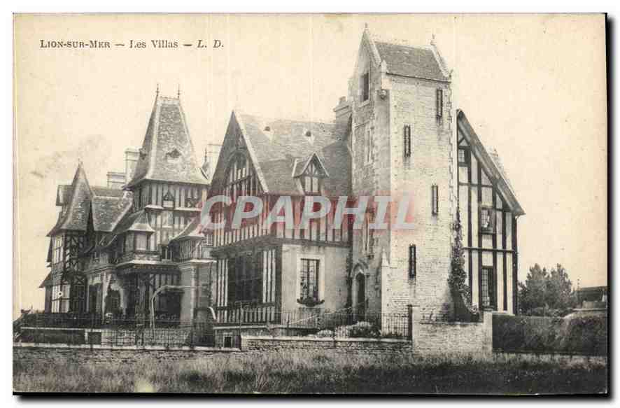 CPA Lion sur Mer Les Villas 
