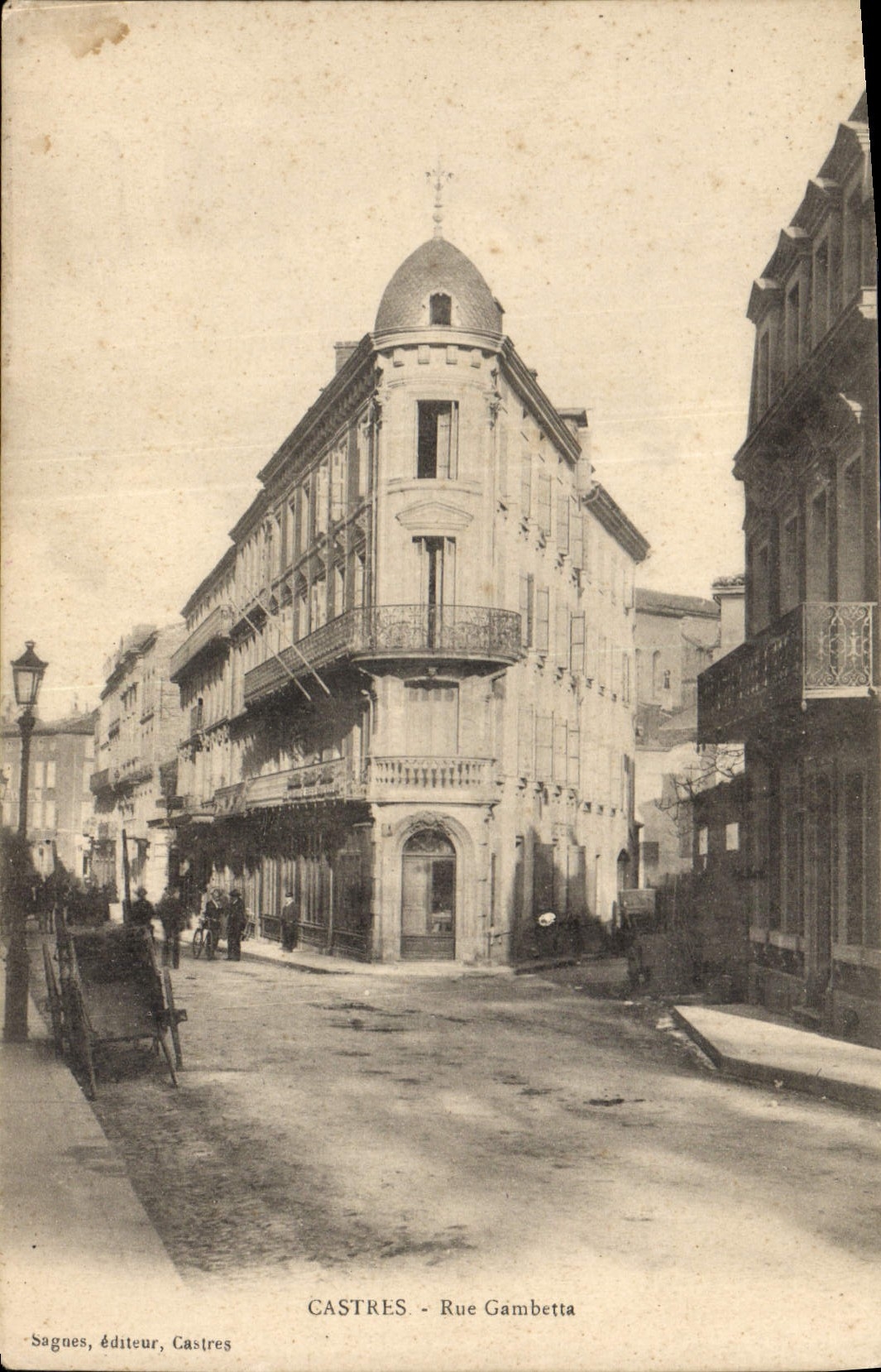 CPA Castres Rue Gambetta 