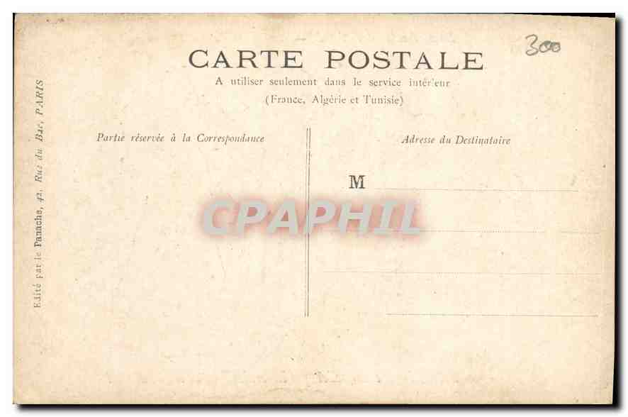 CPA Aux Amis du Nord Dessin de Caran d'Ache  — Rückseite