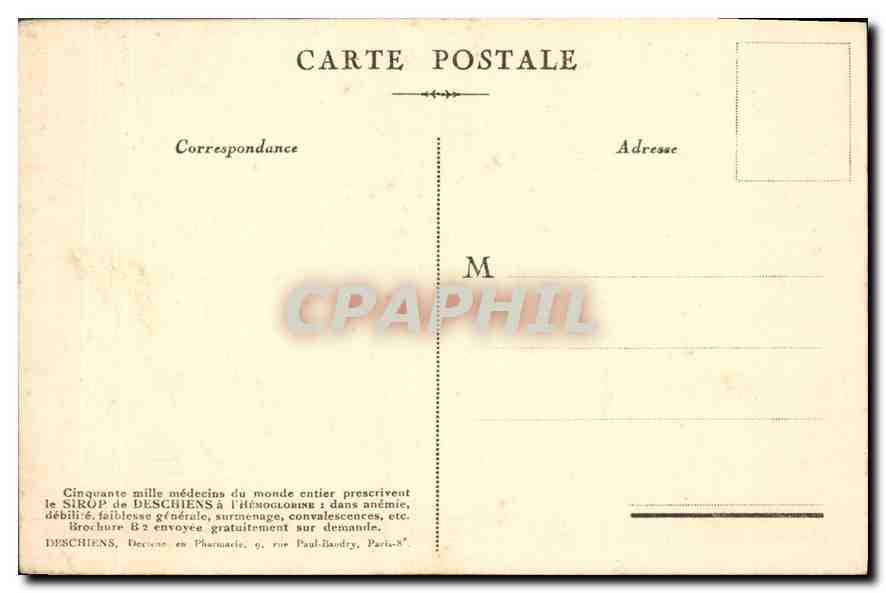 CPA Paris Palais de Justice  — Rückseite