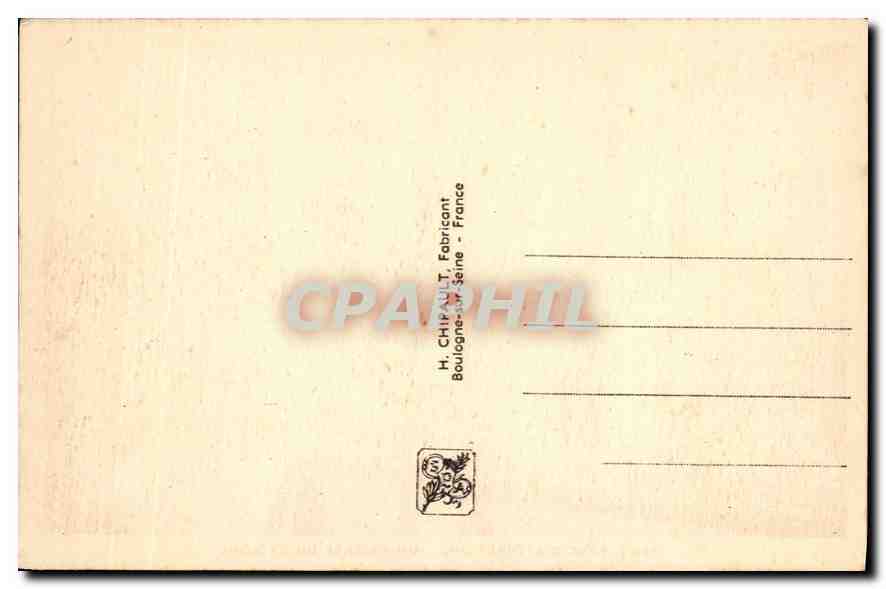 CPA Exposition Internationale Paris 1937 Parc d'Attractions Un passage du cyclone  — Verso