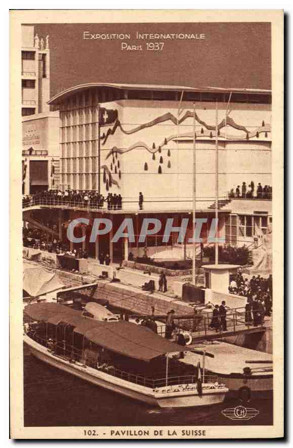 CPA Exposition Internationale Paris 1937 Pavillon de la Suisse 