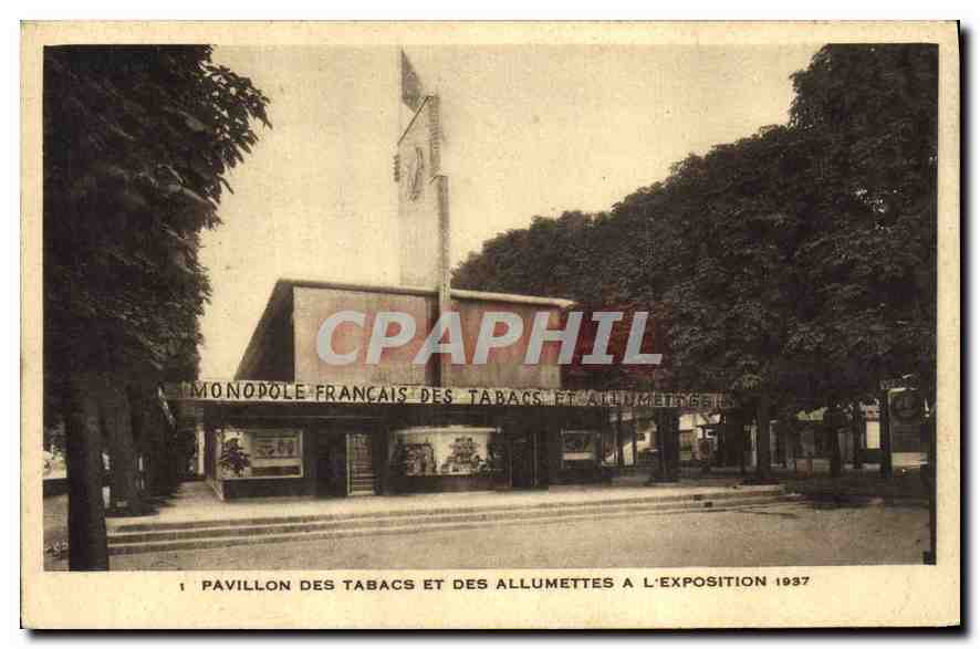 CPA Pavillon des Tabacs et des Allumettes a l'Exposition 1937 