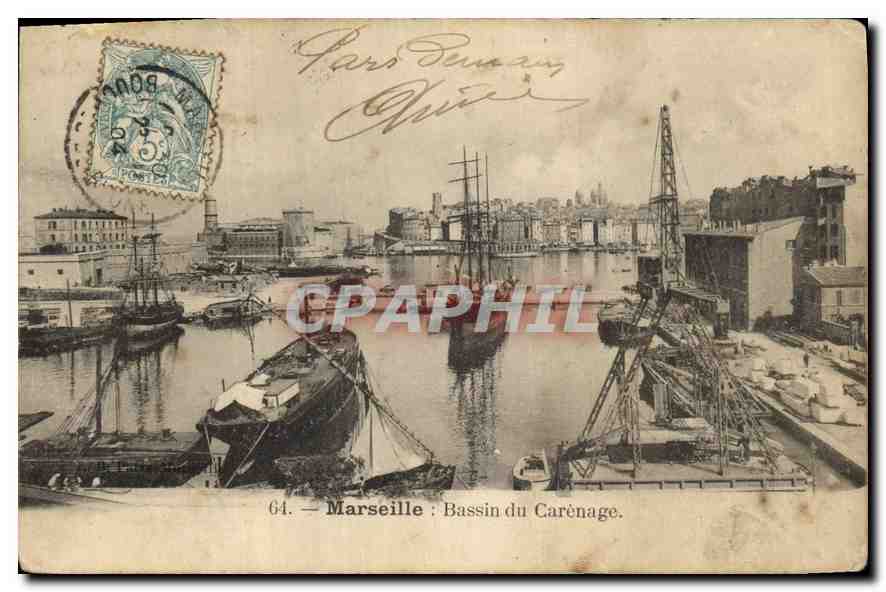 CPA Marseille Bassin du Carenage 