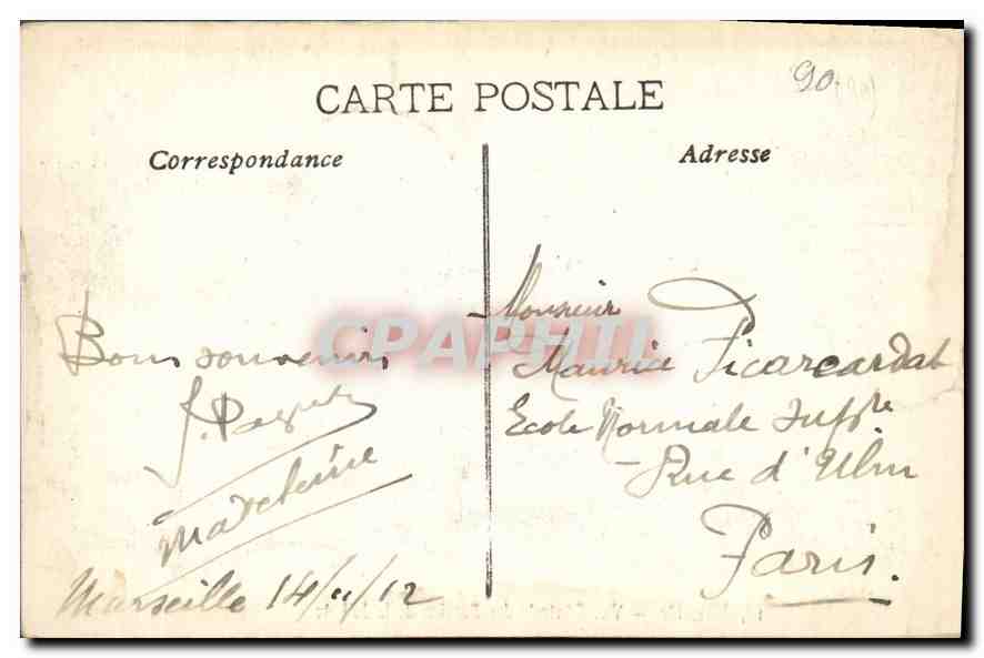 CPA Marseille Vue General des Bassins de la Joliette  — Rückseite