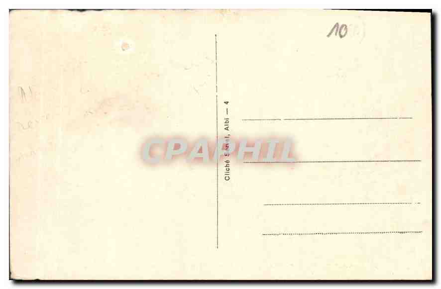 CPA Vaour Tarn Foret de Gresigne 5000 hectares Rond Point de Terrassiols  — Back