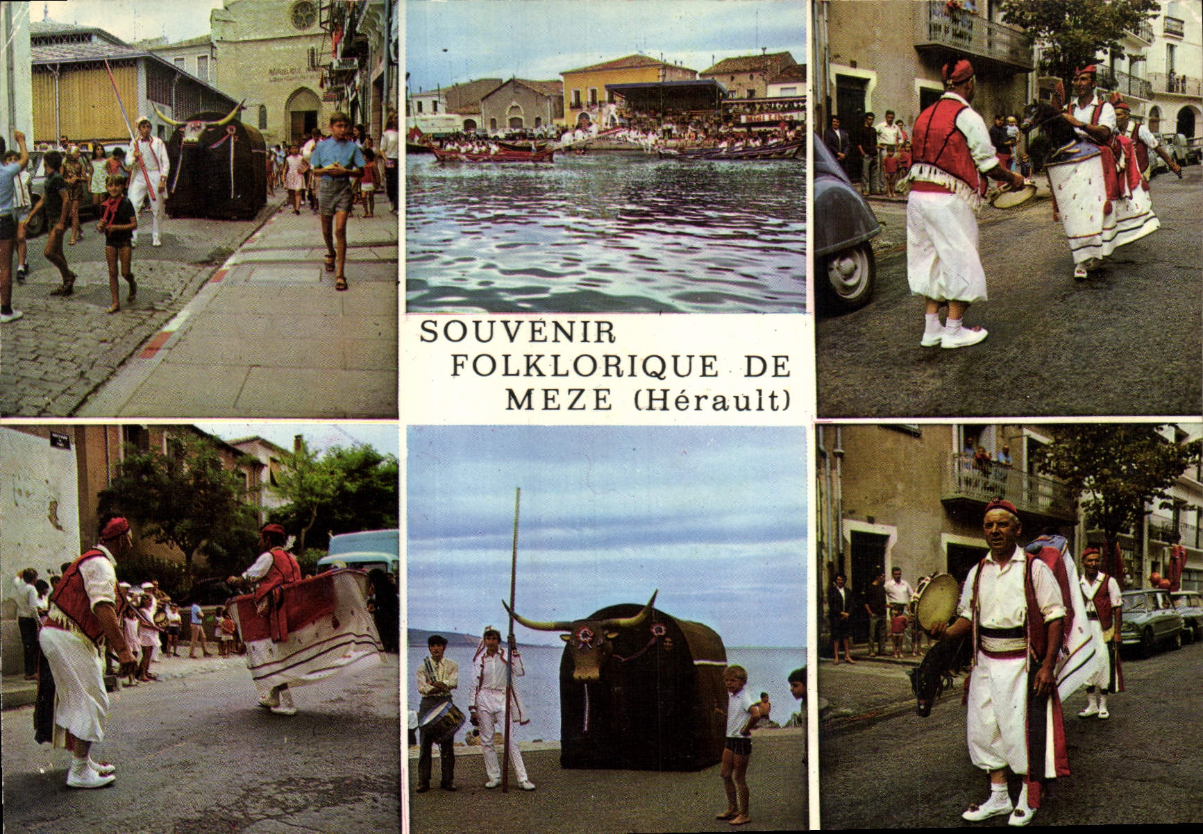 CPA Souvenir Folklorique de Meze Herault 