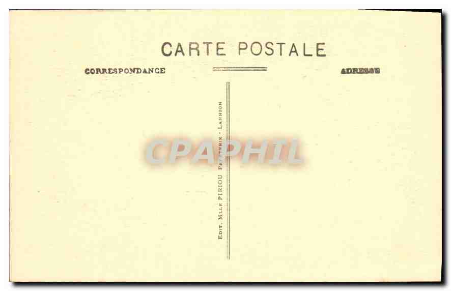 CPA Lannion C du N La Vierge couchee du Yaudel  — Rückseite