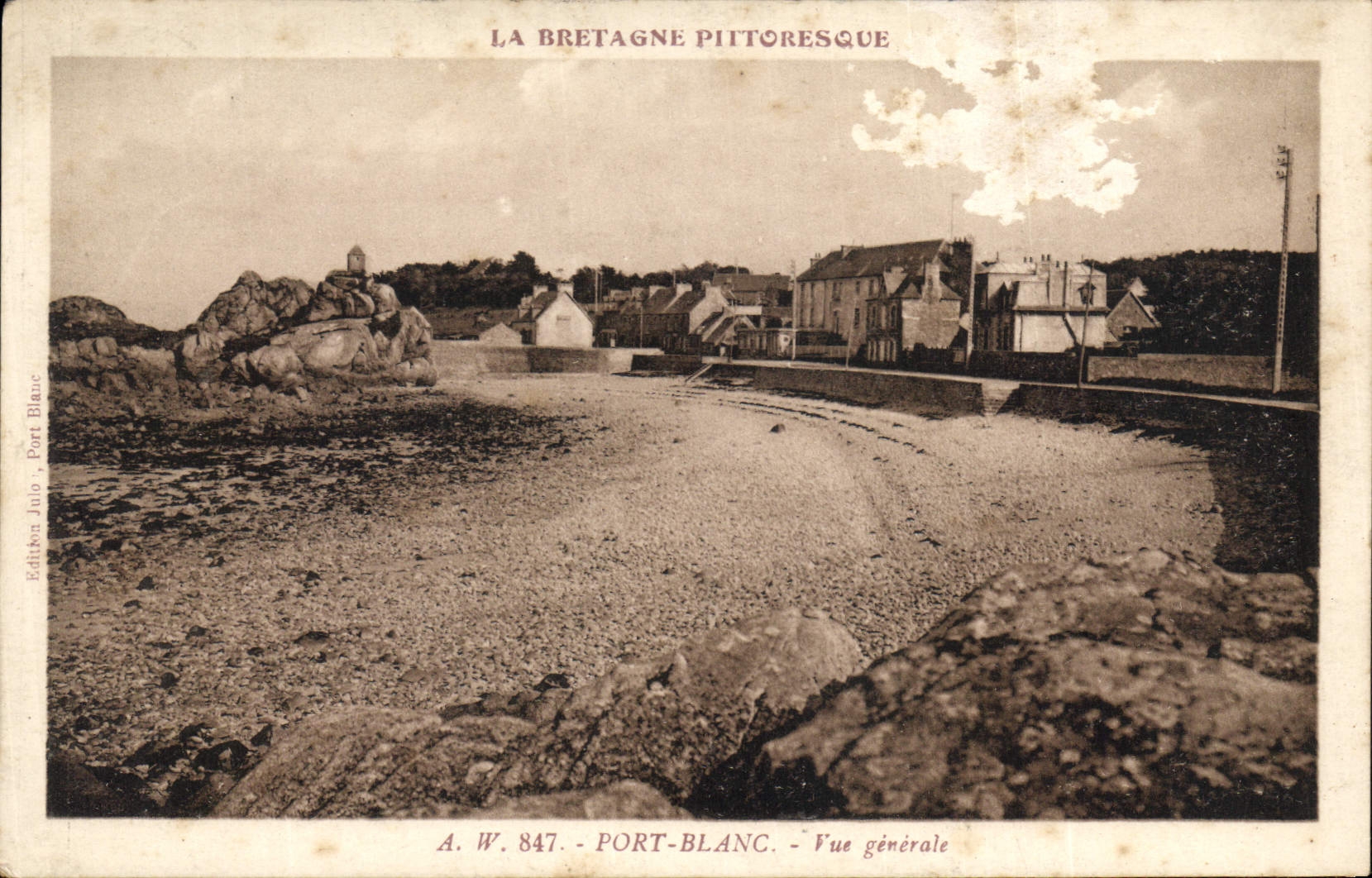 CPA La Bretagne Pittoresque Port Blanc Vue generale 