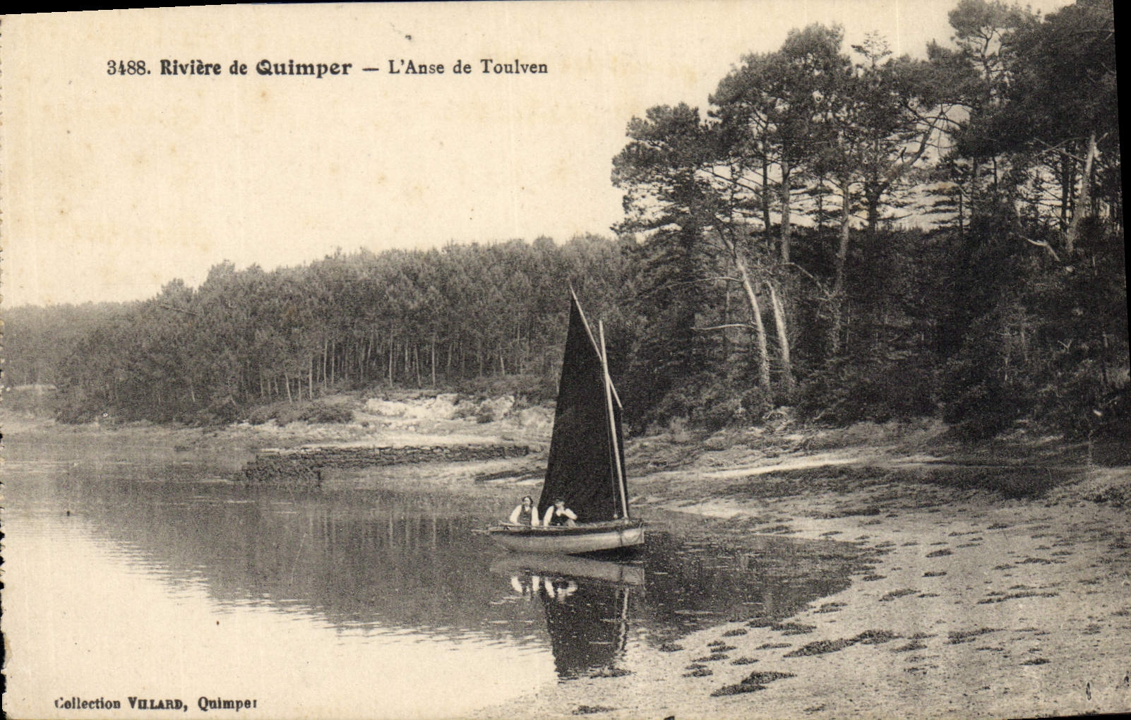 CPA Riviere de Quimper L'Anse de Toulven 