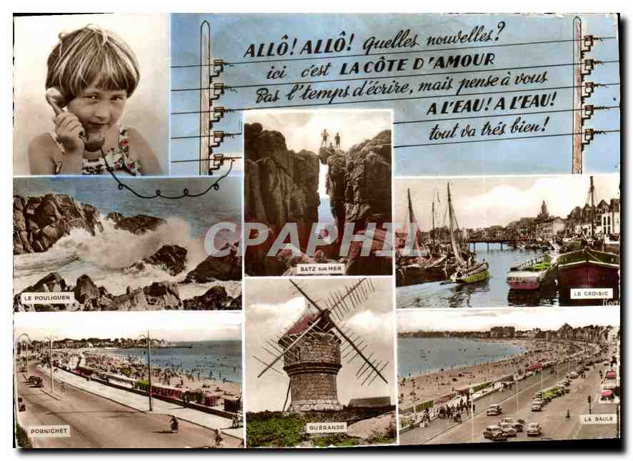 CPA La Cote d'Amour  Le Pouliguen Pornichet Batz sur Mer Le Croisic La Baule