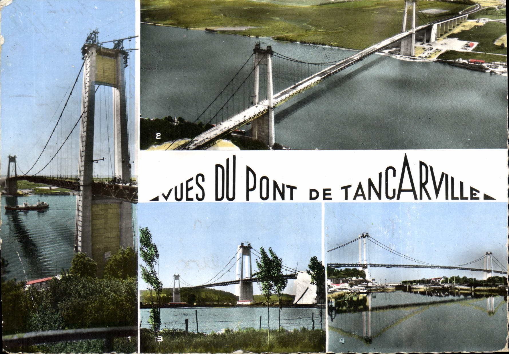CPA Vues du Pont de Tancarville 