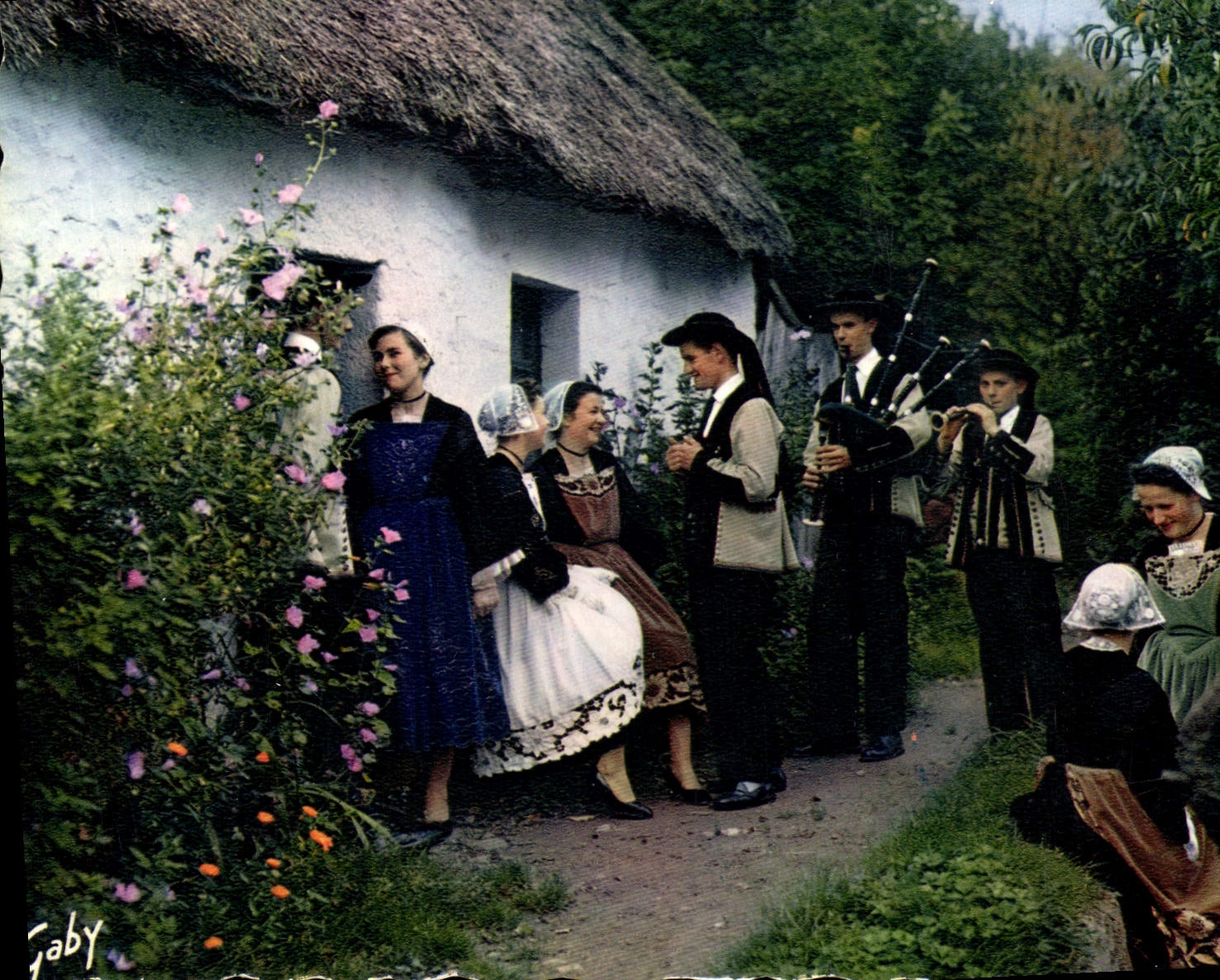 Folklore de France — La Bretagne — Pontivy (Kerliten-Pondi) — Moutons Blancs — Gaby