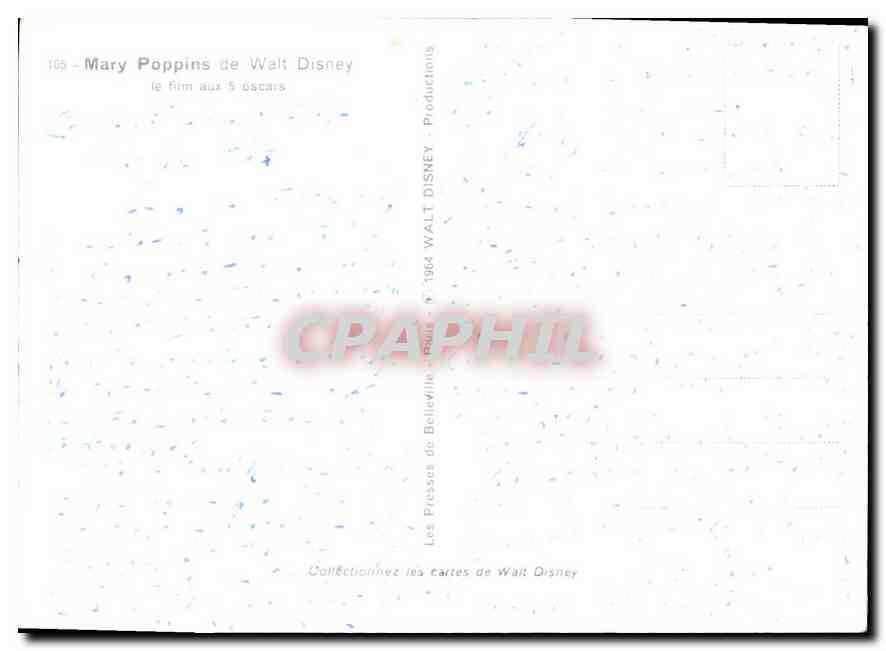 CPA Mary Poppins de Walt Disney  — Back