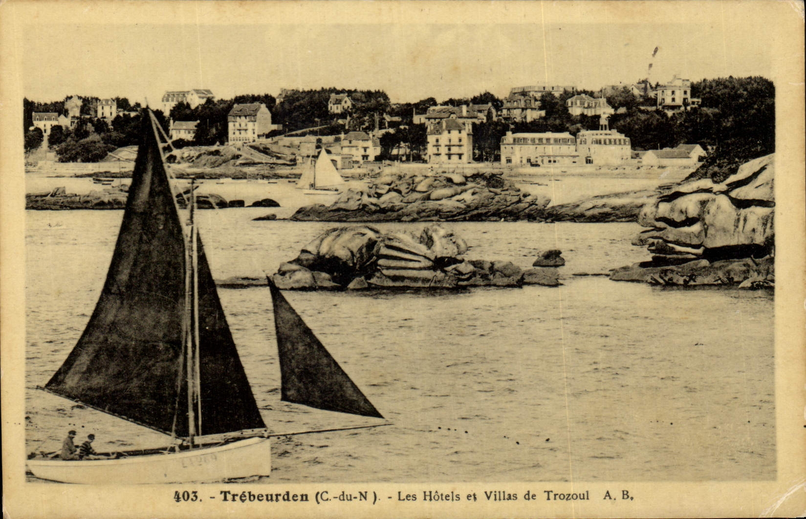 Trébeurden (C.-du-N.) — Les Hôtels et Villas de Trozoul — A. B., n° 403