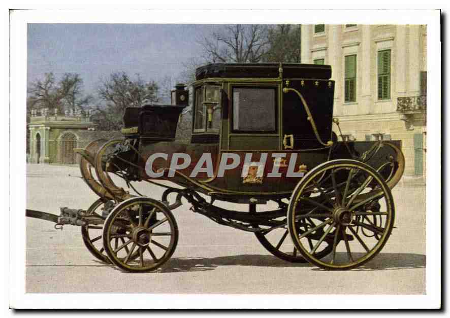 CPM Wien Kunsthistorisches Museum Wagenburg in Schonbrunn Frauen Reisewagen des Wiener Hofes 