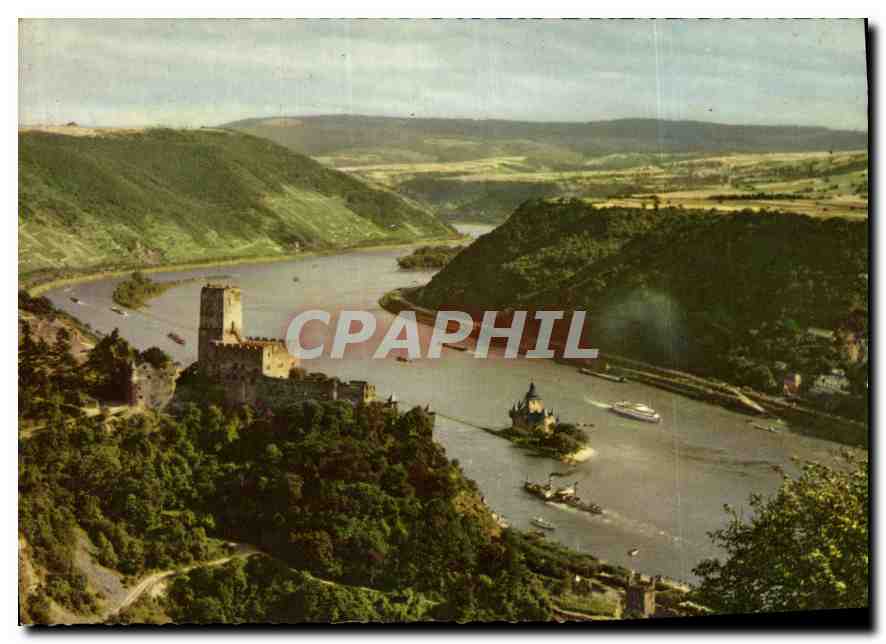 CPM  Burg Gutenfels und die Pfalz nei Kaub am Rhein 