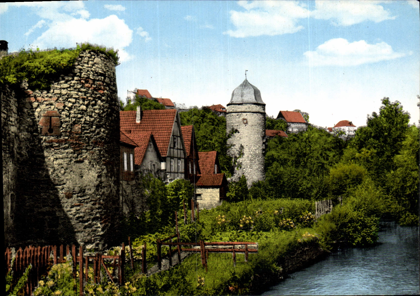 CPM  Warburg in Westfalen Stadtmauer mit Biermanns Turm 