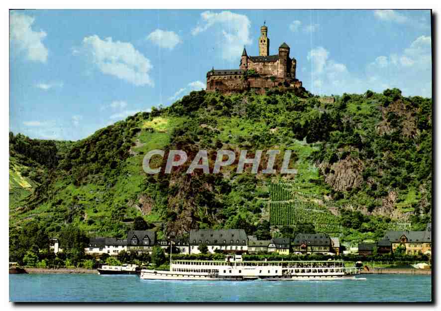 CPM  Die Marksburg bei Braubach am Rhein 