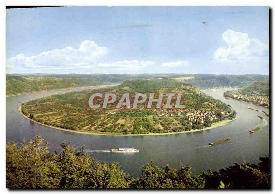 Boppard am Rhein — Lacet du Rhin (Rheinschleife) — Georg Stilke GmbH, Köln, N.R. 2281-f