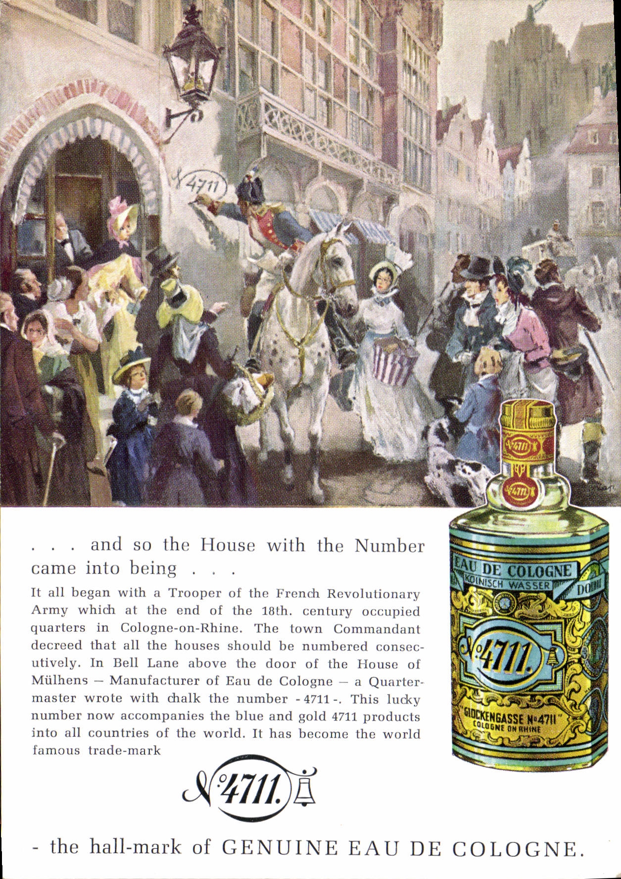 CPM The Hallmark of Genuine eau de Cologne 