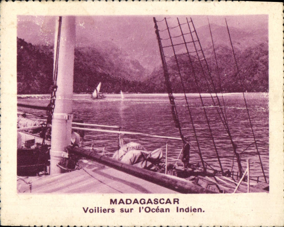 Madagascar — Barcos a vela en el Océano Índico - Anverso